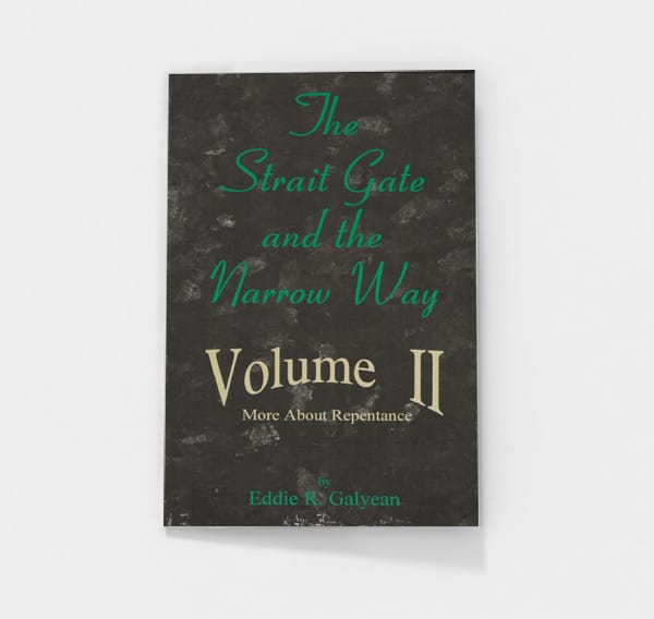 The Straight Gate and the Narrow Way Vol. 2 by Eddie R. Galyean